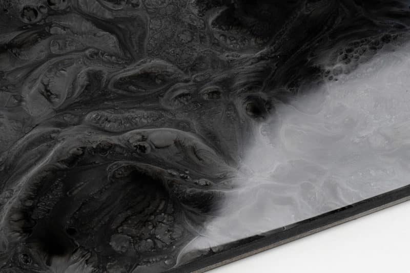 Metallic SATIN GREY & JET BLACK - Epoxy Floor to Pour on