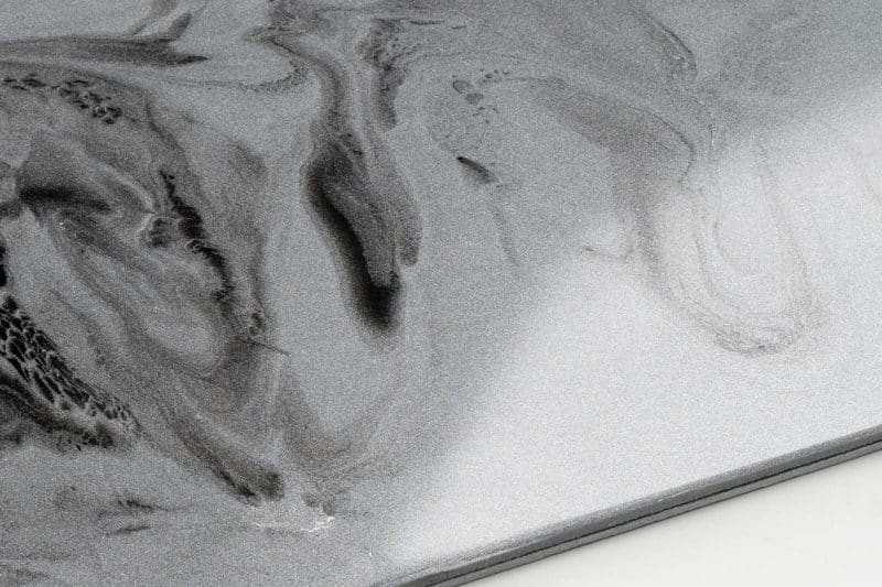 PLATINUM SILVER & DEEP BLACK - Epoxy Floor to Pour on