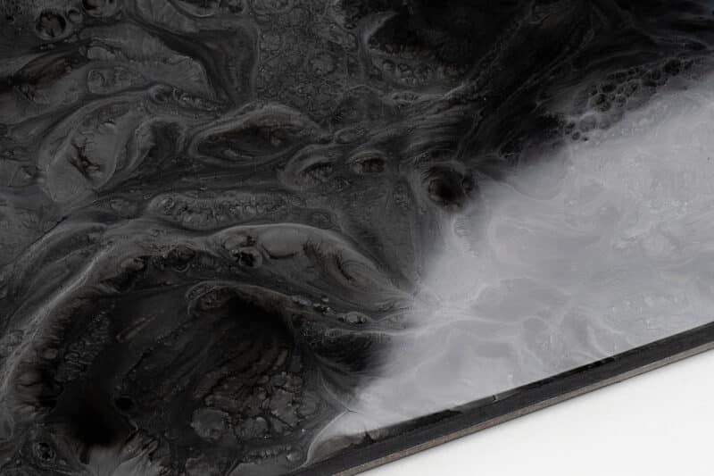 Metallic SATIN GREY & JET BLACK - Epoxy Resin for Surfaces