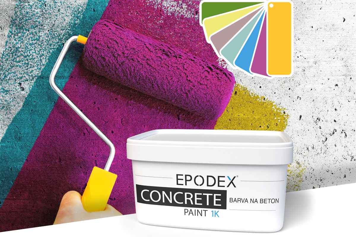 barva na beton 1K malování betonových podlah stěn