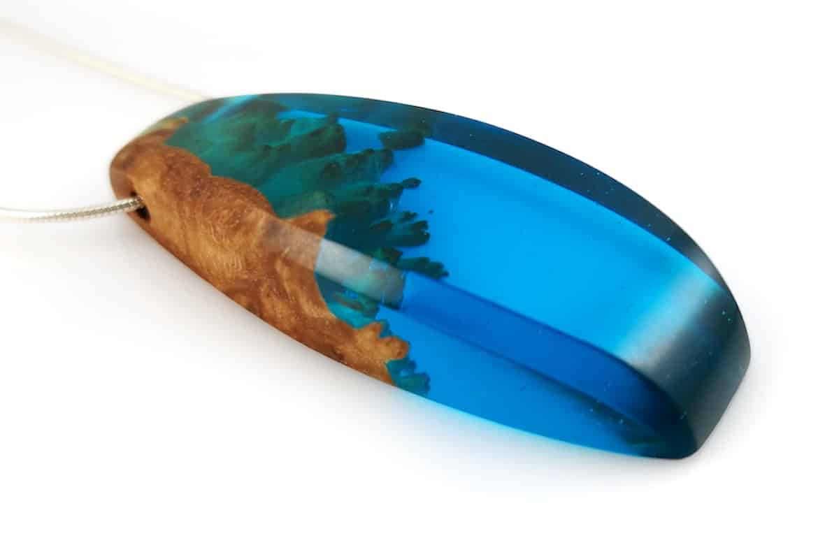 Clear discount blue resin