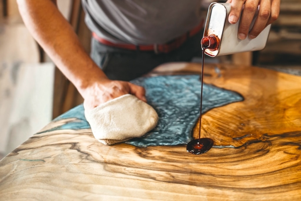 Epoxidharz-Holz-Metallic