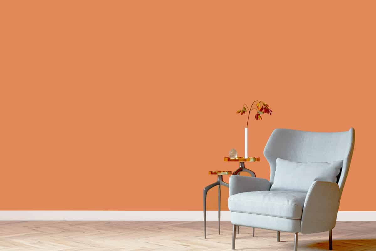 Orange cheap wall paint