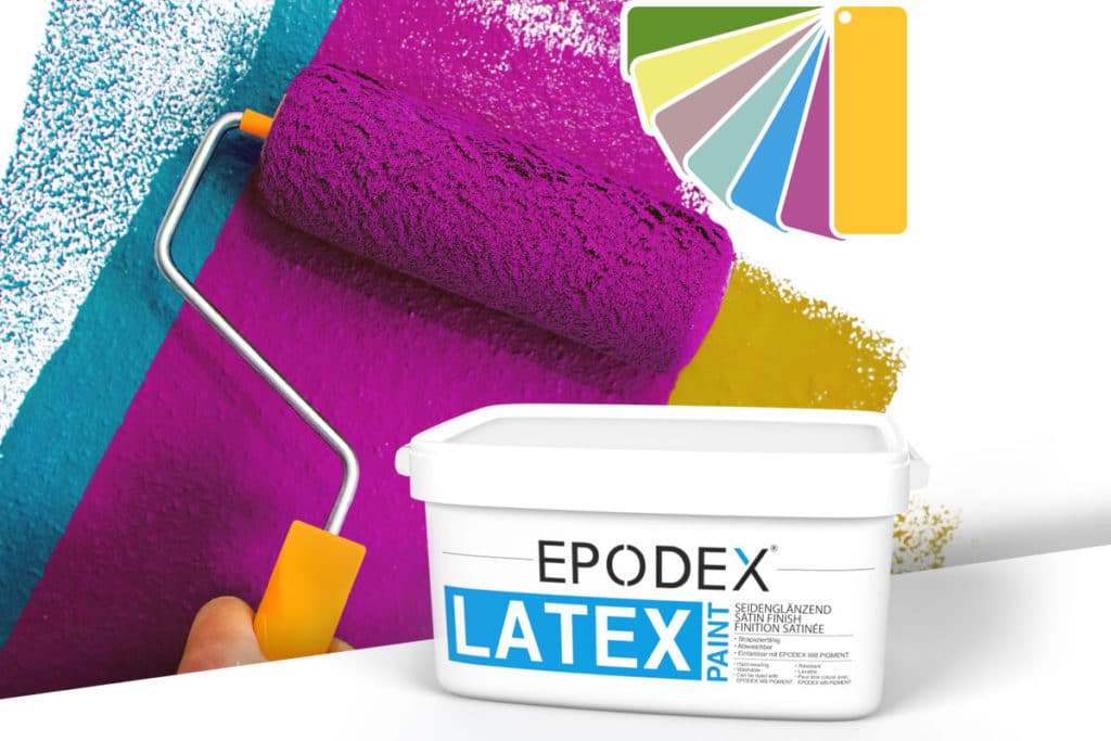 Latex paint epodex bunt