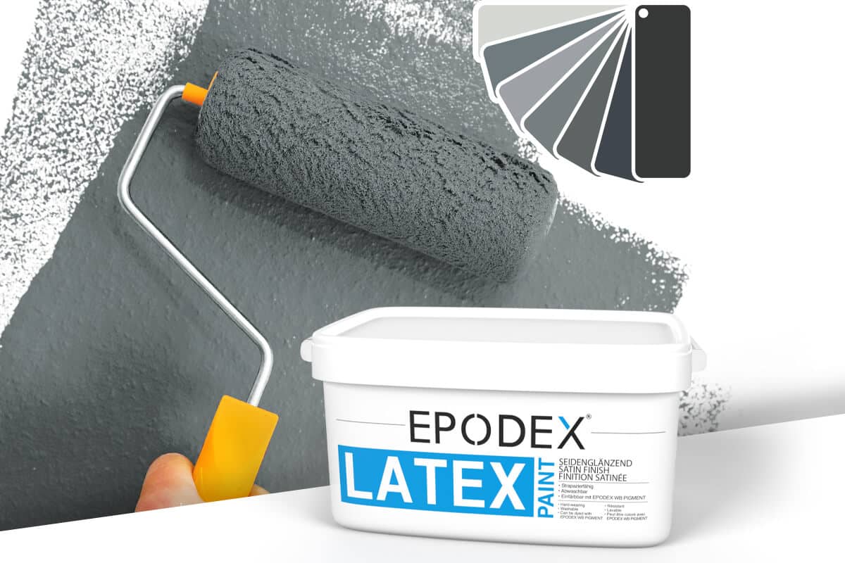 Latex paint epodex grau