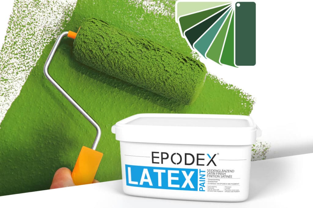 Latex paint epodex gruen