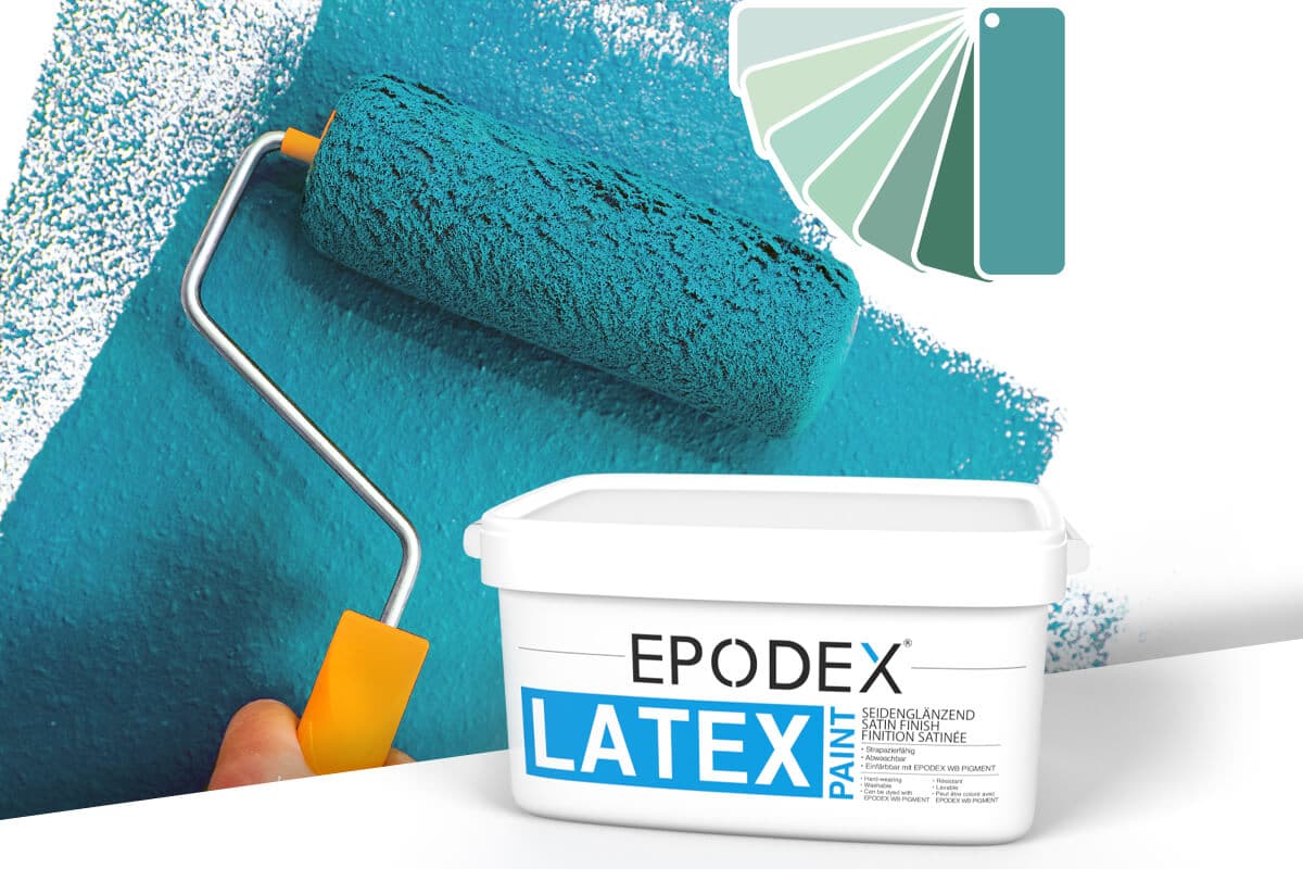 Latex paint epodex tuerkis