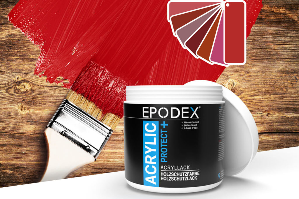 acryllack holzschutzfarbe rot