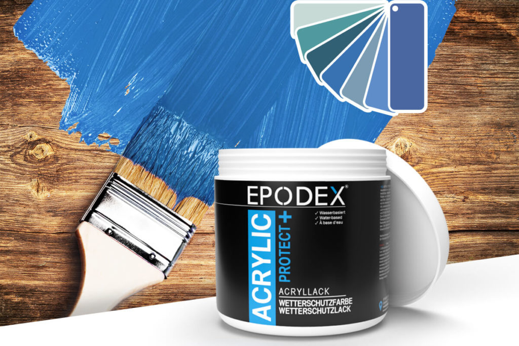 acryllack wetterschutzfarbe blau