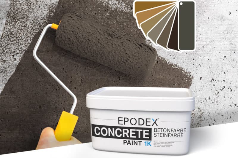 betonfarbe concrete paint brown