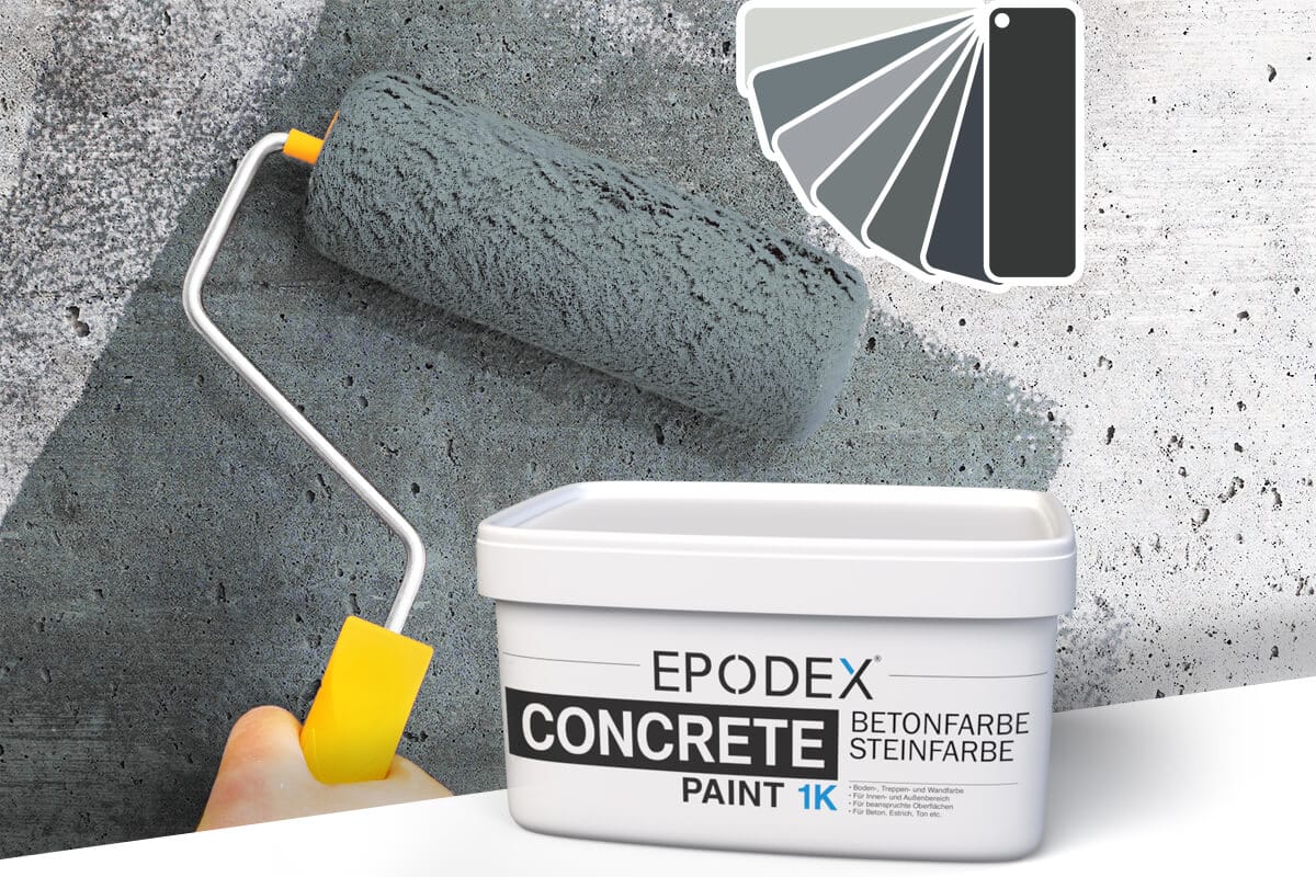 betonfarbe concrete paint grau