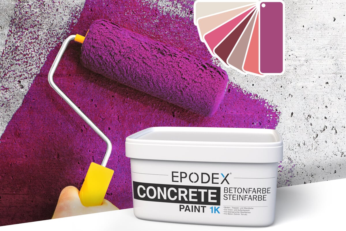 betonfarbe concrete paint violett