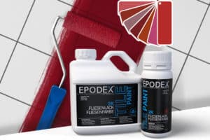 Fliesenfarbe 2K | Fliesenlack 2K | Rote Farben | TILE PAINT 2K - EPODEX