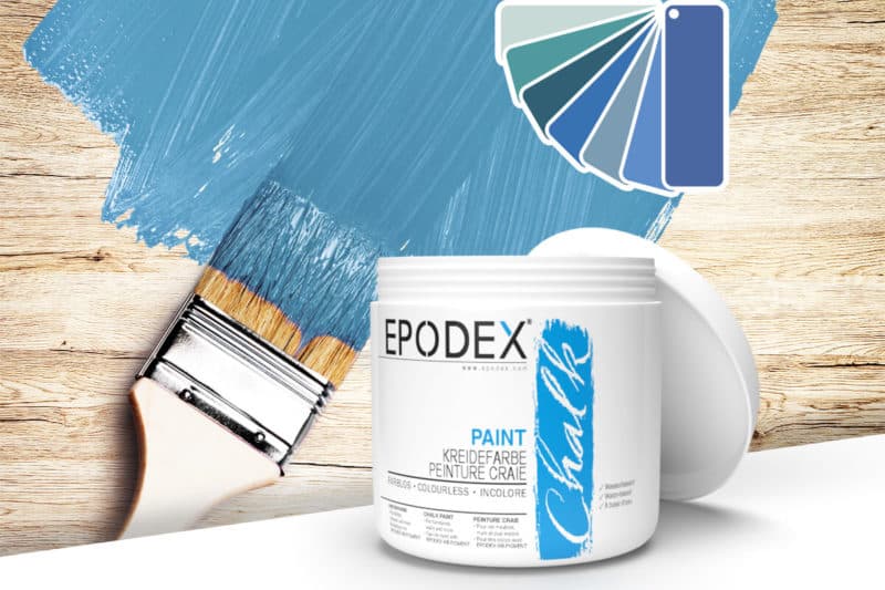 kreidefarbe chalk paint epodex blau