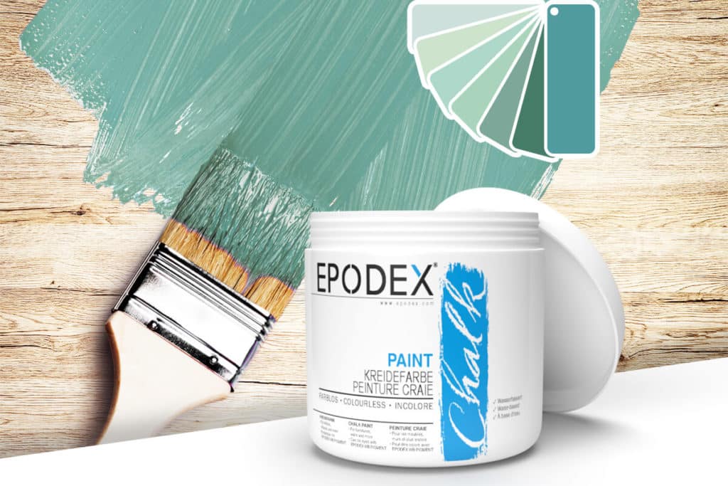 kreidefarbe chalk paint epodex tuerkis