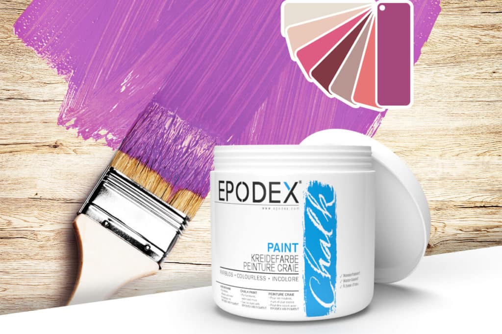 kreidefarbe chalk paint epodex violett