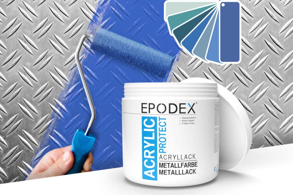 acryllack metallfarbe blau