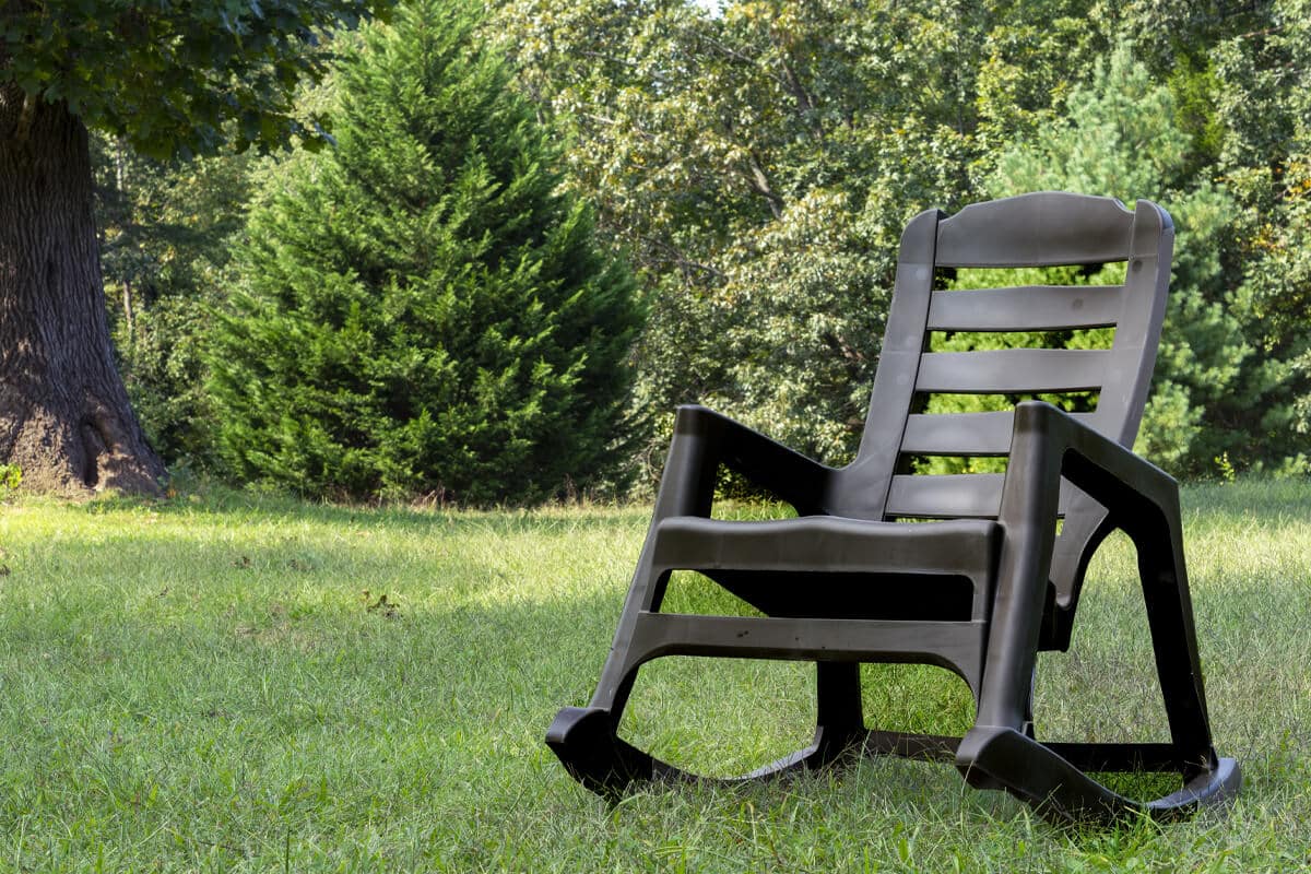 Adams big easy rocking chair brown discount