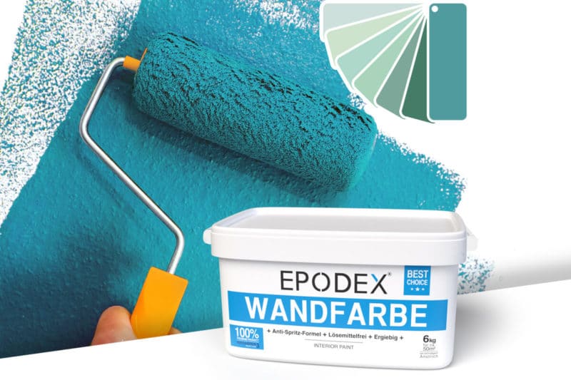 wandfarbe petrol epodex