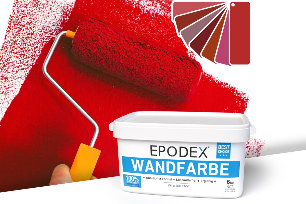 wandfarbe rot epodex