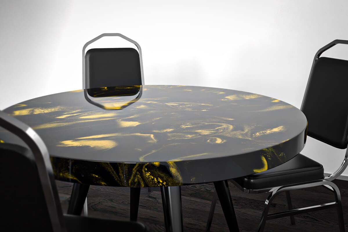 Black epoxy table. #epoxy #epoxytable #epoxyresin  Harztisch,  Handgefertigte möbel, Epoxy tischplatte