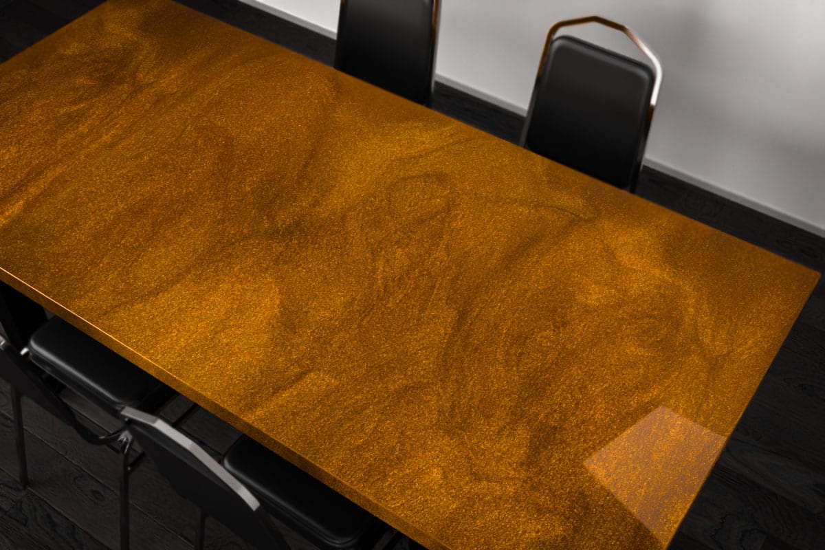 Copper cheap resin table
