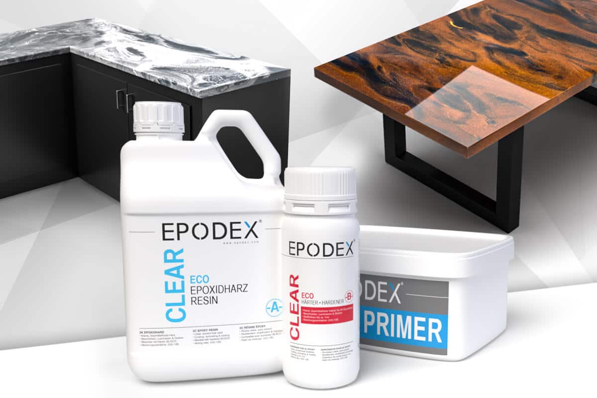 Flüssigkunststoff von EPODEX, Epoxidharz