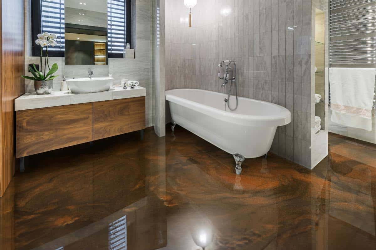 BRONZE BROWN HAVANA BRONZE Epoxy Floor to Pour on EPODEX United Kingdom