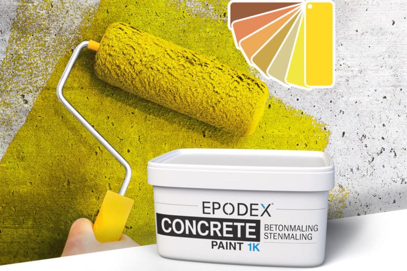 betongfarg concrete paint gelb 2