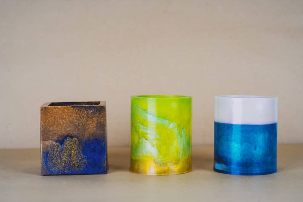 epoxy resin candleholder