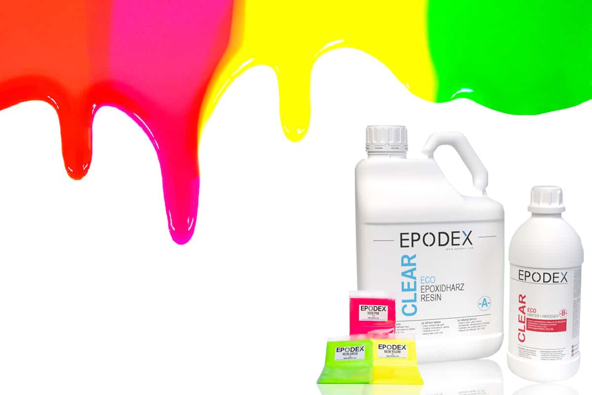 epoxy resin neon colours