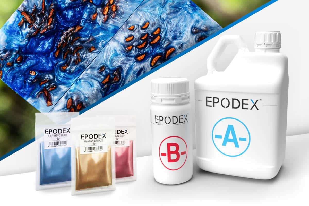 epox resin deco metallic colours