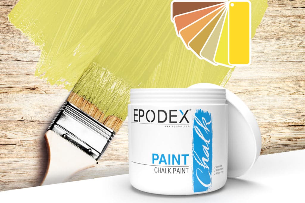 chalk paint epodex gelb
