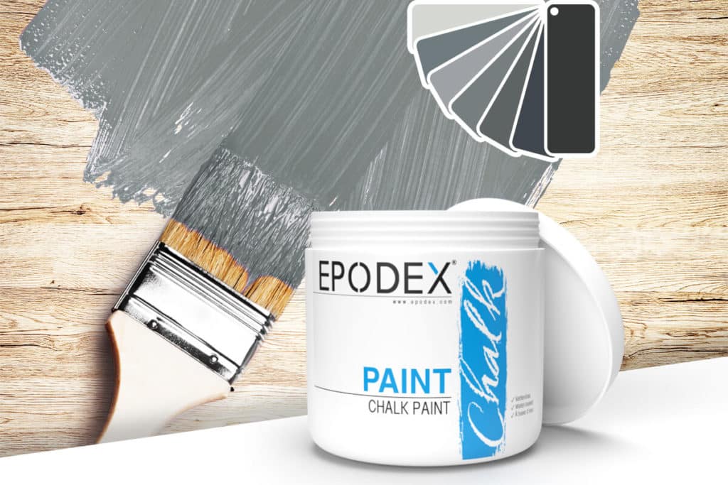 chalk paint epodex grau