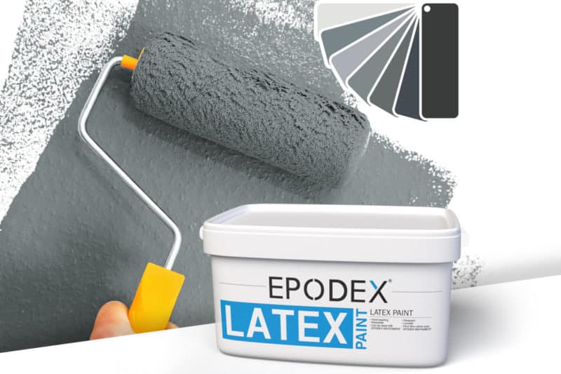 latex paint wall epodex grau