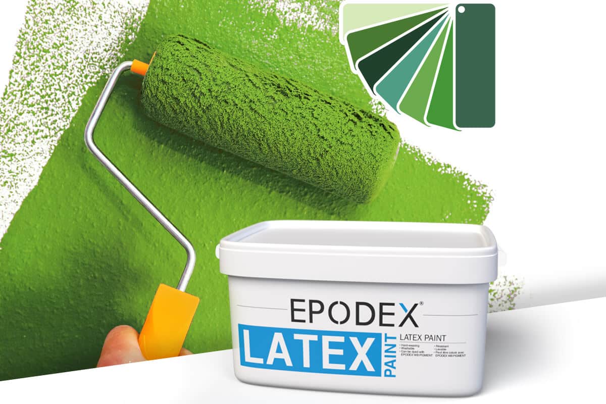 latex paint wall epodex gruen