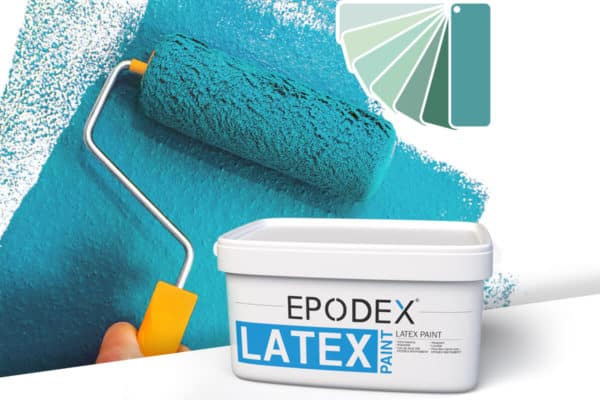 latex paint wall epodex tuerkis