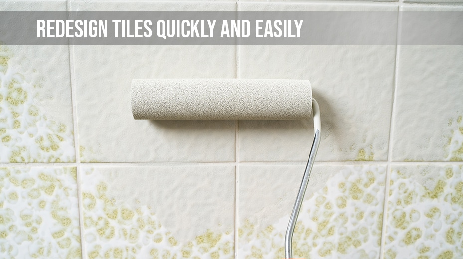 Paint the bathroom with tile paint