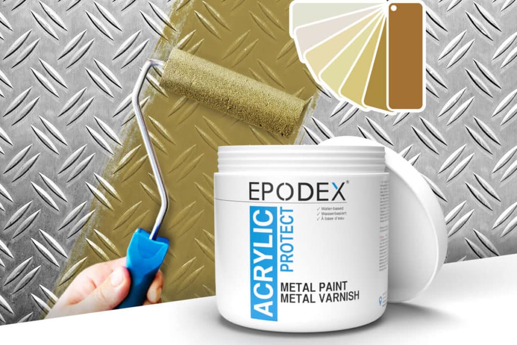 acryllack metal paint beige 2