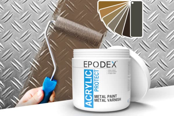 acryllack metal paint brown 2