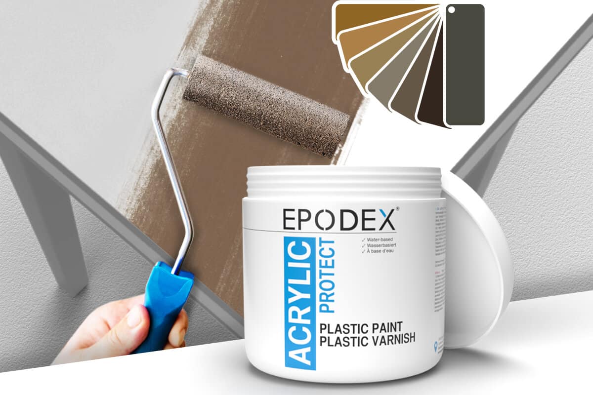Brown plastic paint deals