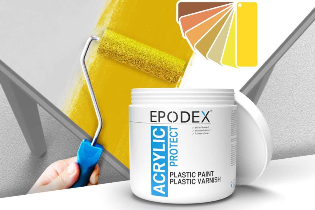 acryllack plastic paint gelb 2