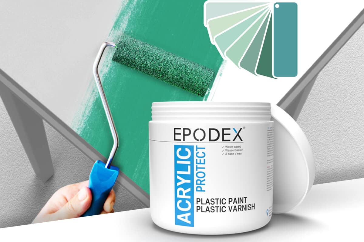Plastic Paint Plastic Varnish Turquoise Colours EPODEX United