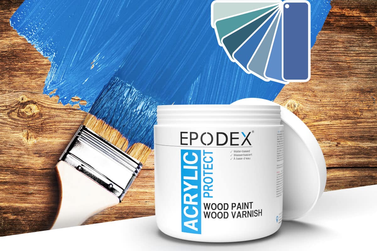 Wood Paint Wood Varnish Blue Colours EPODEX United Kingdom