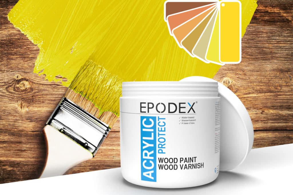 acryllack wood paint gelb 2