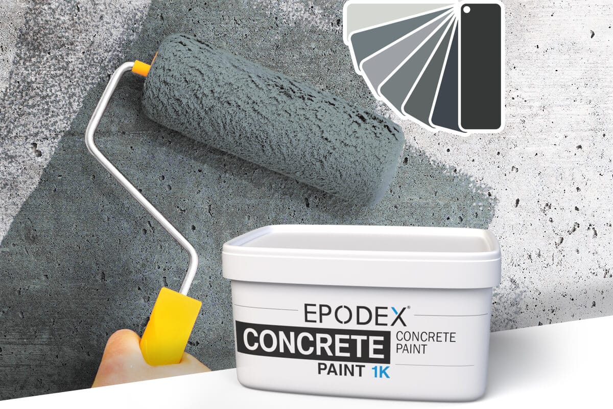concrete paint grau