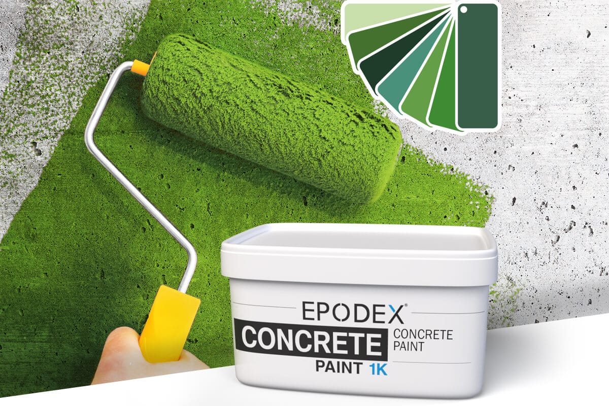 CONCRETE PAINT 1K Green Colours EPODEX United Kingdom
