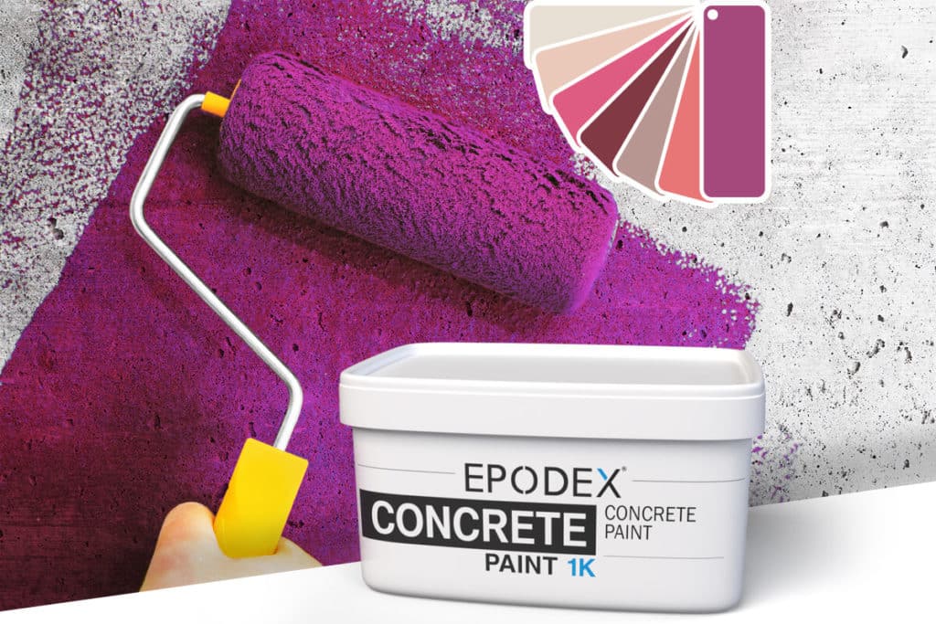 concrete paint violett