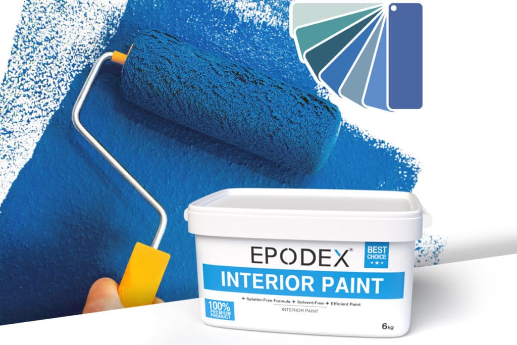 interior paint epodex blau