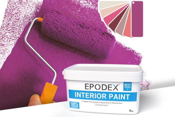 interior paint epodex pink violett